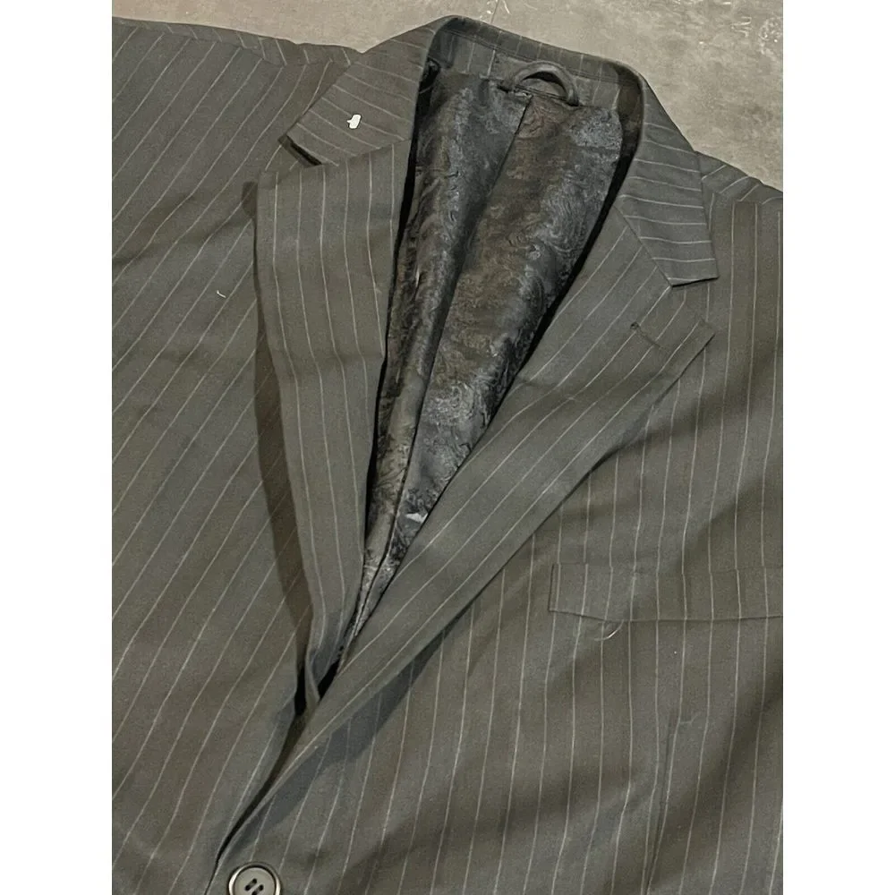 Mens Black Blazer 48R Size MIDTOWN MAN Sport‎ Coat Vintage Jacket. D-315